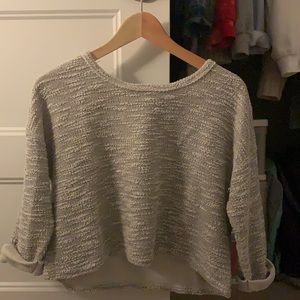 Cropped sweater top